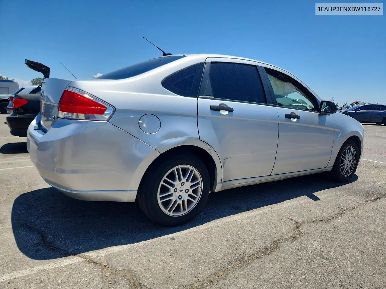 2011 Ford Focus Se VIN: 1FAHP3FNXBW118727 Lot: 61362256