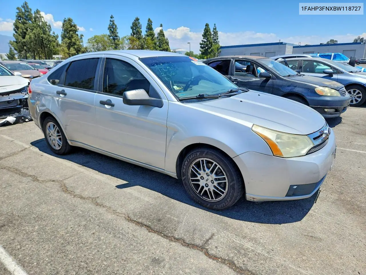 2011 Ford Focus Se VIN: 1FAHP3FNXBW118727 Lot: 61362256