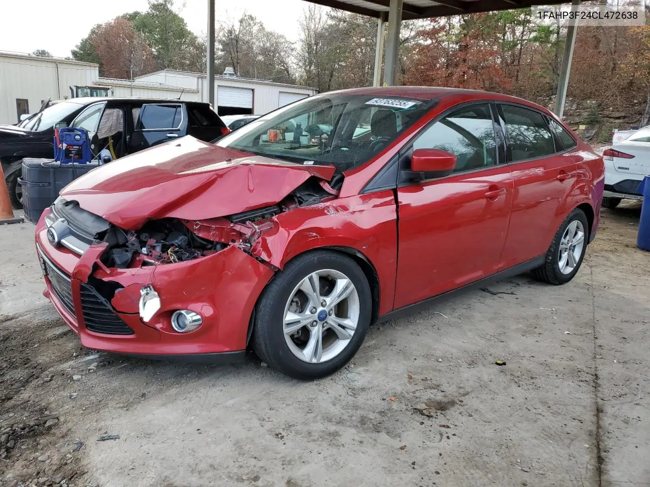 1FAHP3F24CL472638 2012 Ford Focus Se