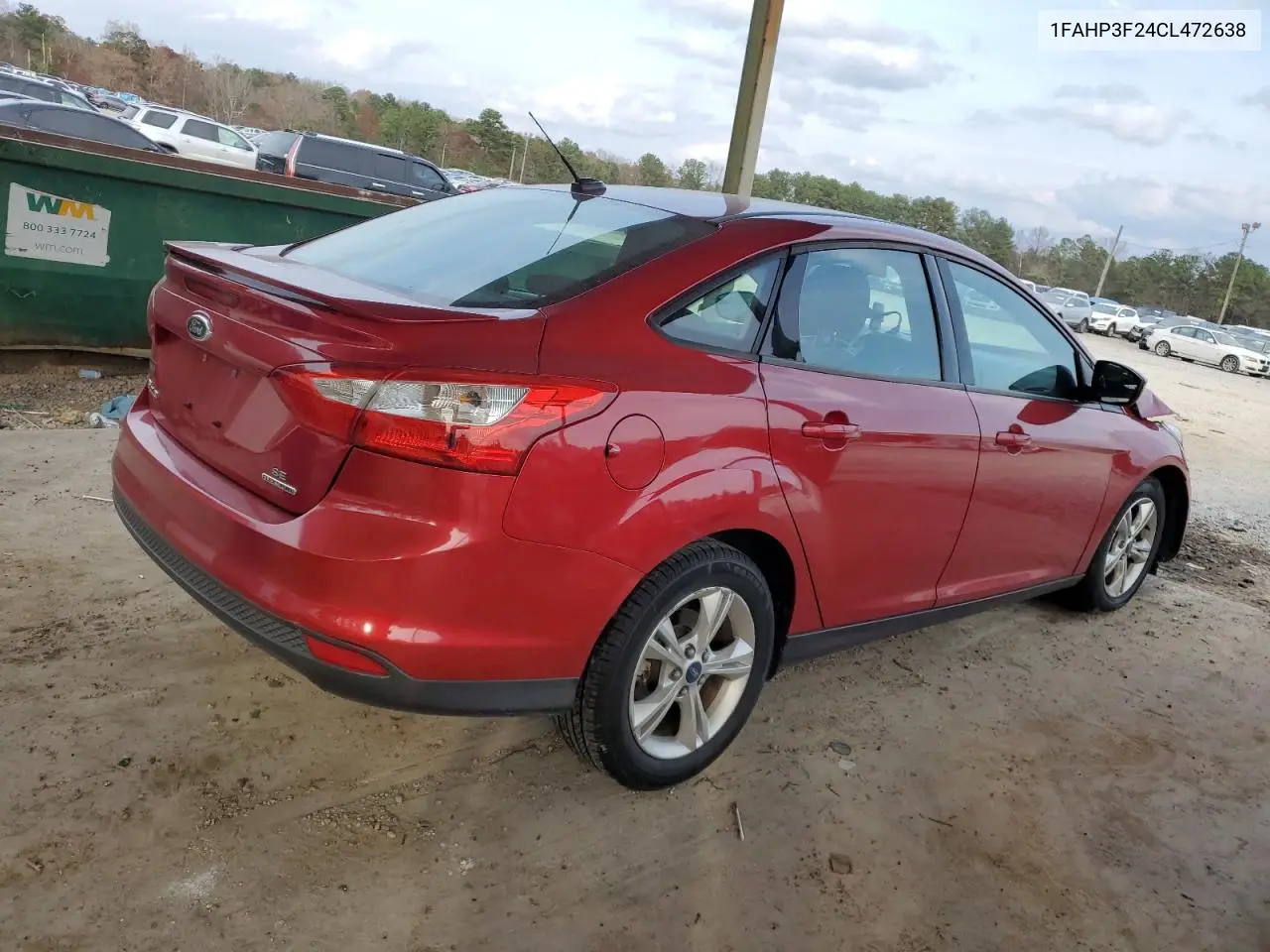 1FAHP3F24CL472638 2012 Ford Focus Se