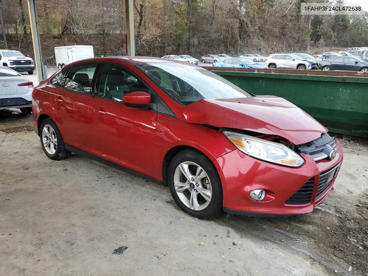 1FAHP3F24CL472638 2012 Ford Focus Se