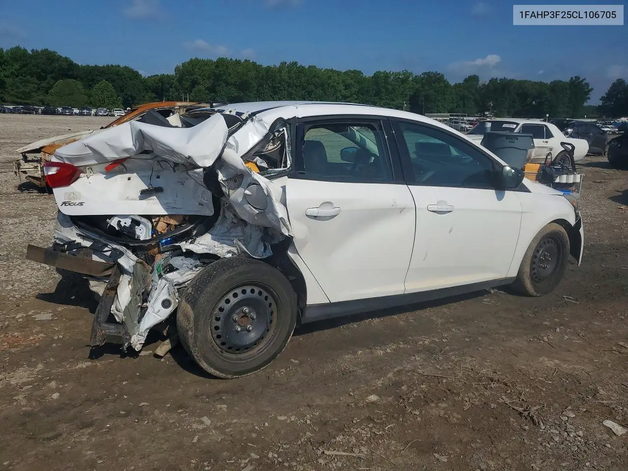 2012 Ford Focus Se VIN: 1FAHP3F25CL106705 Lot: 56527116