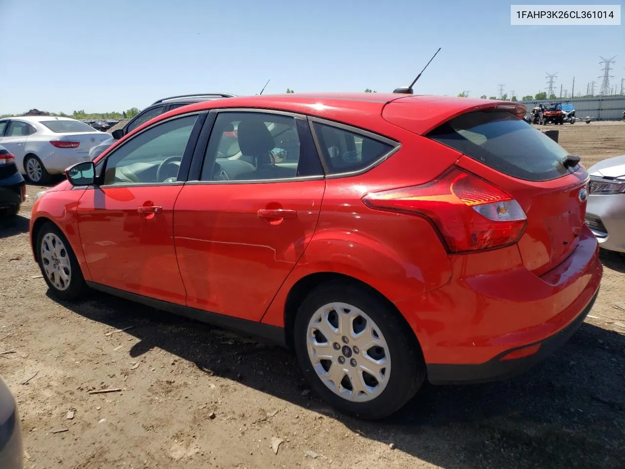 2012 Ford Focus Se VIN: 1FAHP3K26CL361014 Lot: 56894134