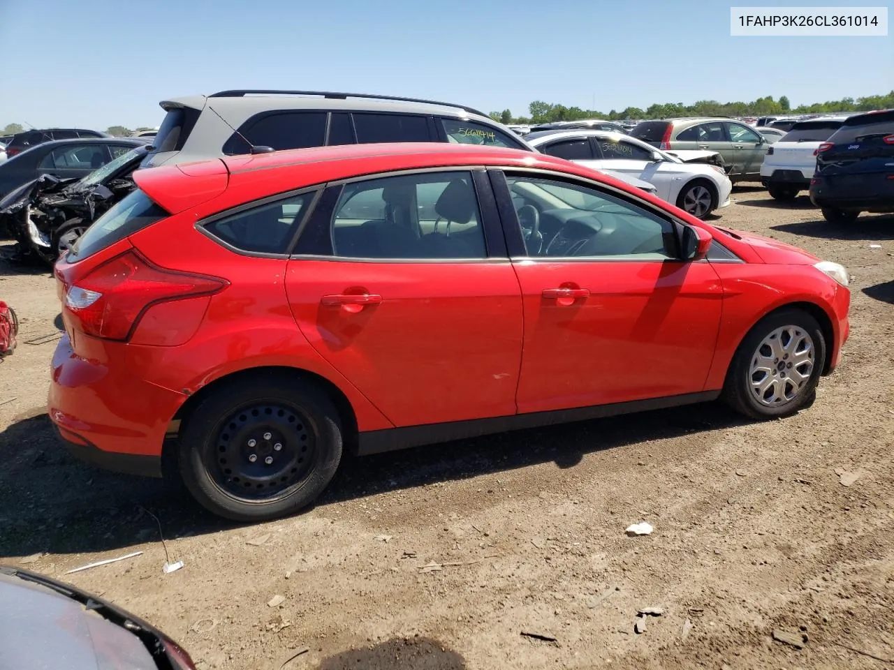 2012 Ford Focus Se VIN: 1FAHP3K26CL361014 Lot: 56894134
