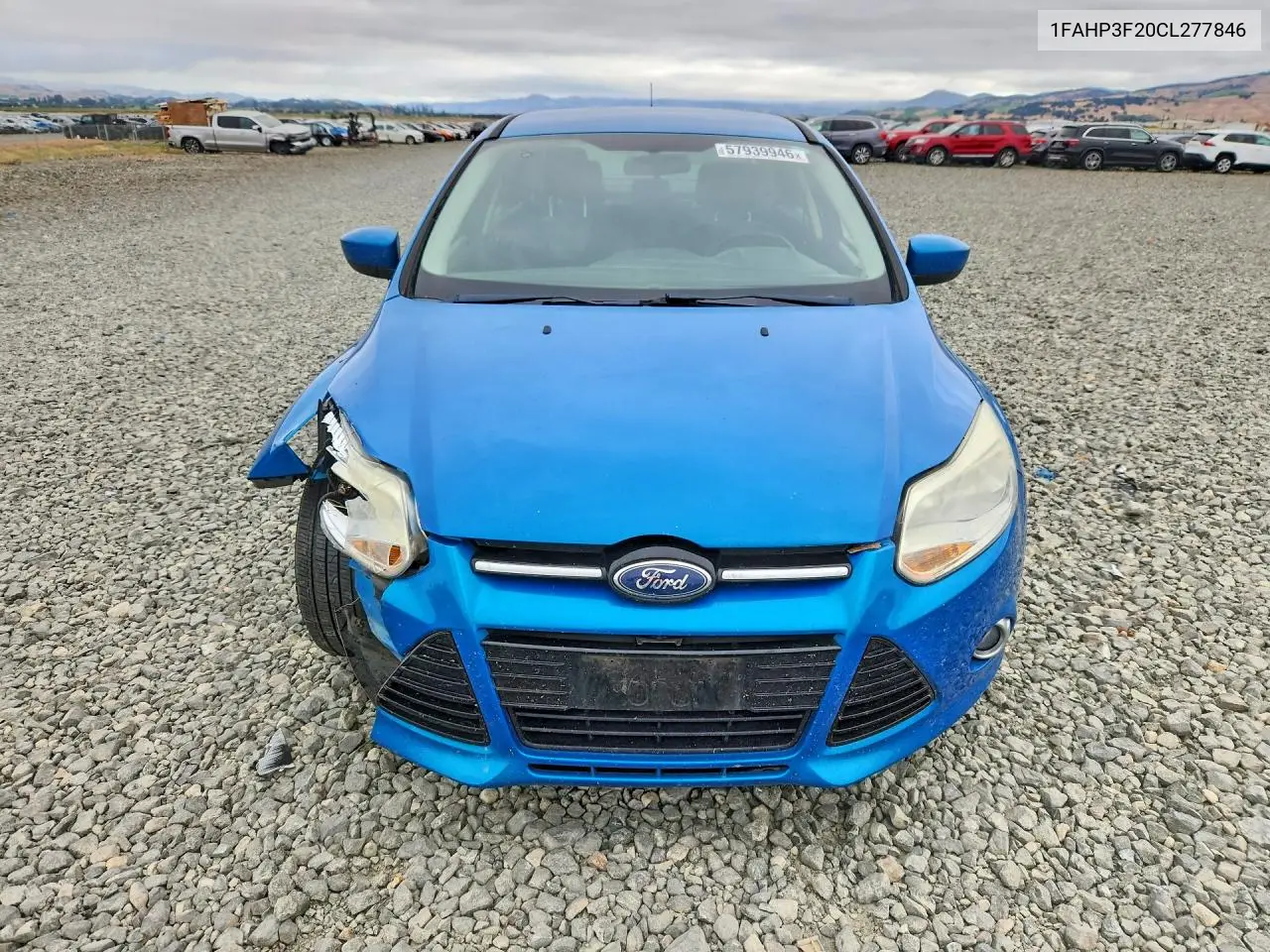 2012 Ford Focus Se VIN: 1FAHP3F20CL277846 Lot: 57939946