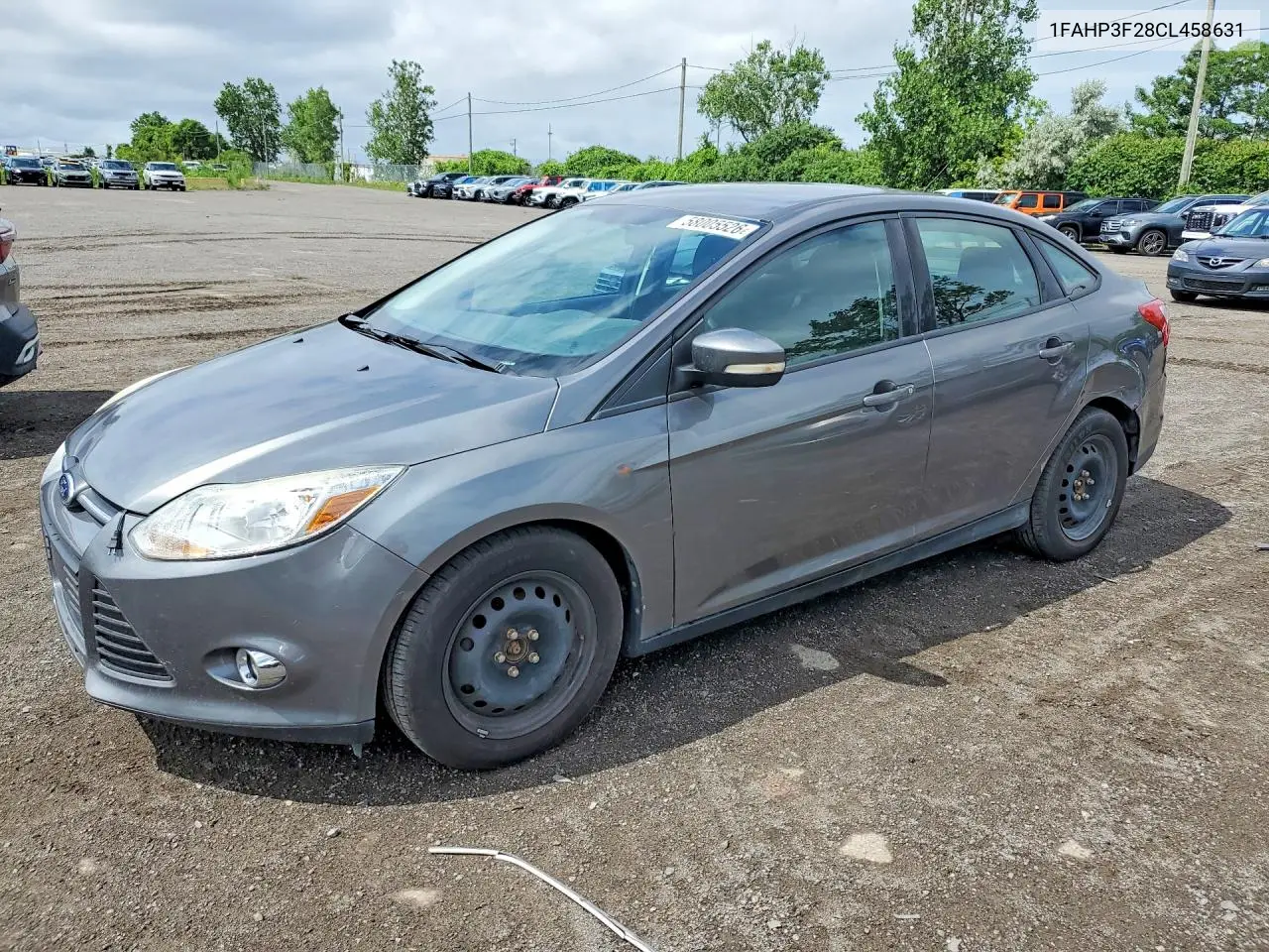 2012 Ford Focus Se VIN: 1FAHP3F28CL458631 Lot: 58005526