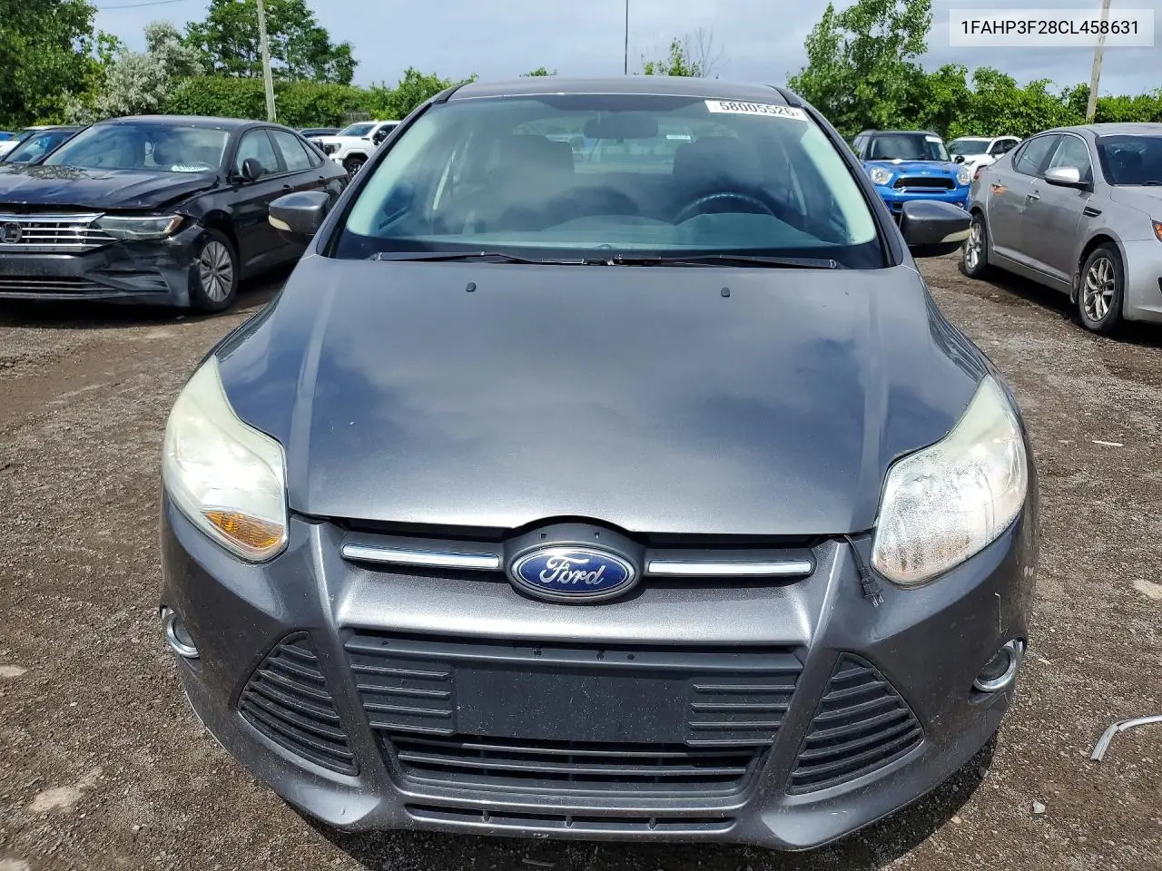2012 Ford Focus Se VIN: 1FAHP3F28CL458631 Lot: 58005526