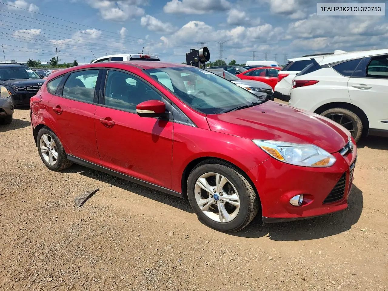 2012 Ford Focus Se VIN: 1FAHP3K21CL370753 Lot: 60094856