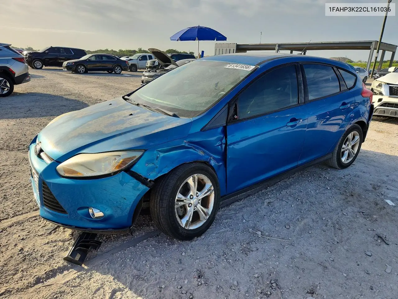 2012 Ford Focus Se VIN: 1FAHP3K22CL161036 Lot: 61341656