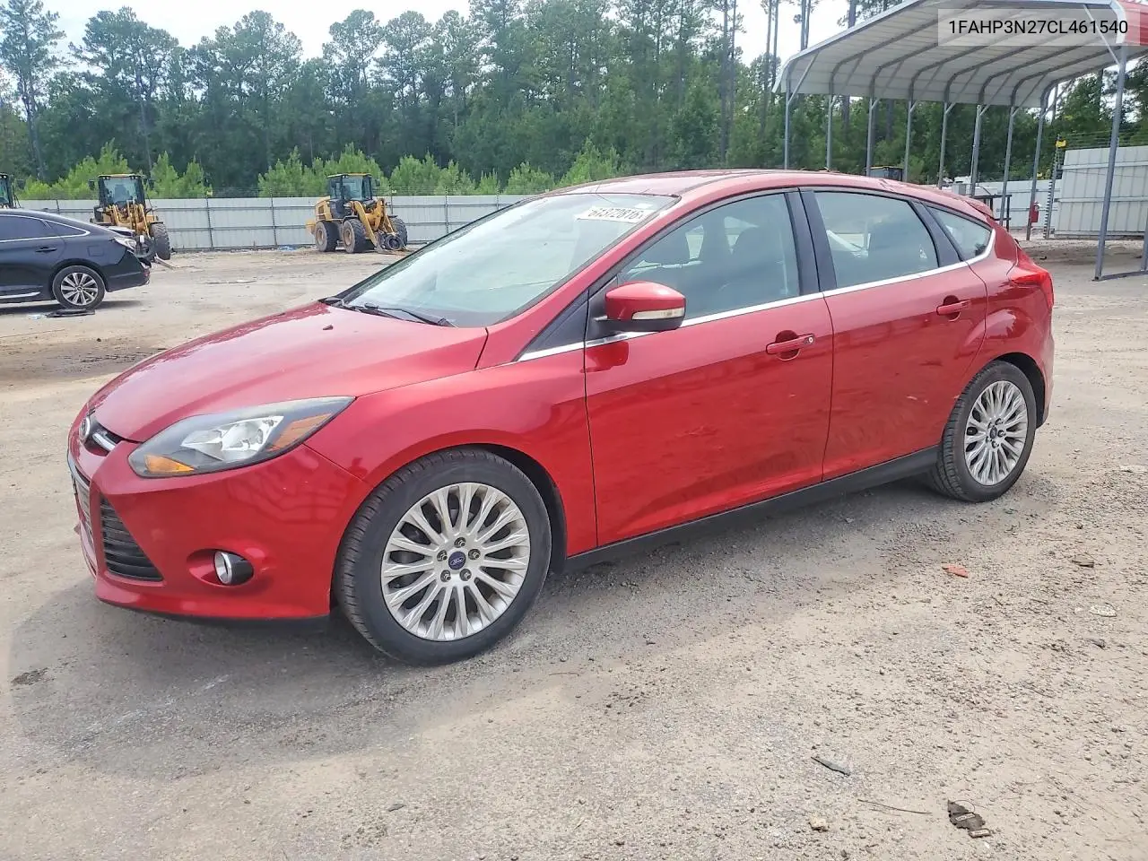 2012 Ford Focus Titanium VIN: 1FAHP3N27CL461540 Lot: 61372816