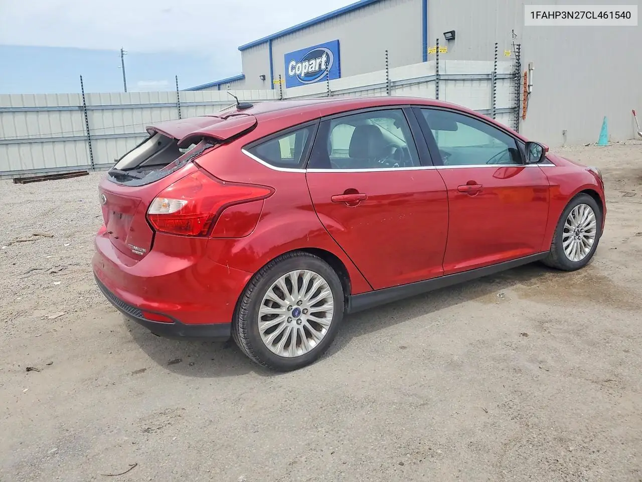 2012 Ford Focus Titanium VIN: 1FAHP3N27CL461540 Lot: 61372816