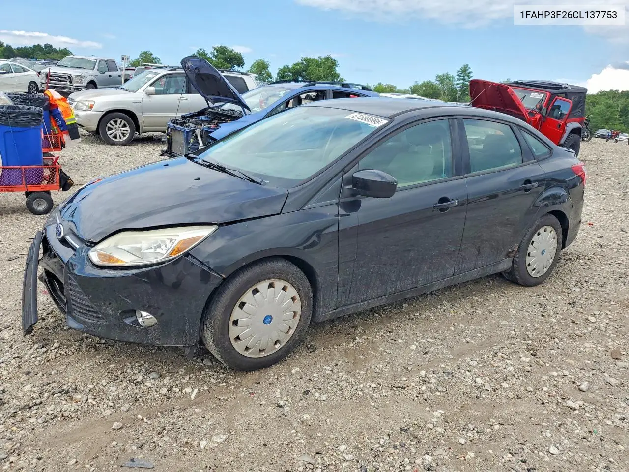 2012 Ford Focus Se VIN: 1FAHP3F26CL137753 Lot: 61580086