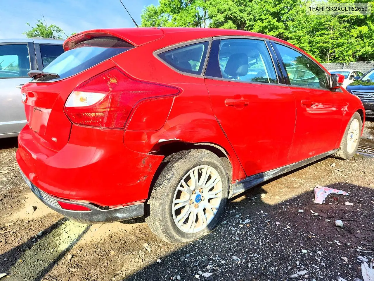 2012 Ford Focus Se VIN: 1FAHP3K2XCL162659 Lot: 61676466