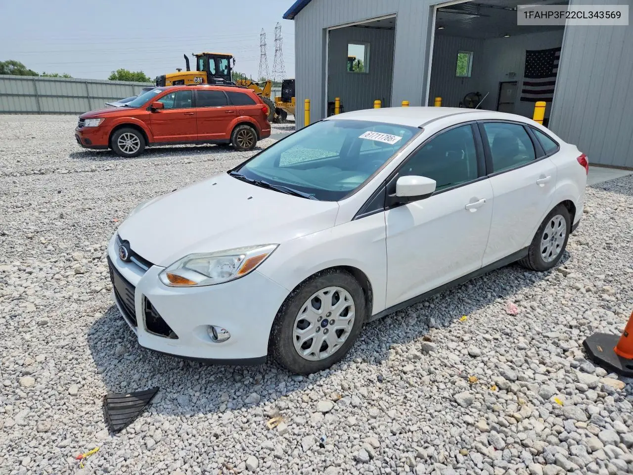 2012 Ford Focus Se VIN: 1FAHP3F22CL343569 Lot: 61711786