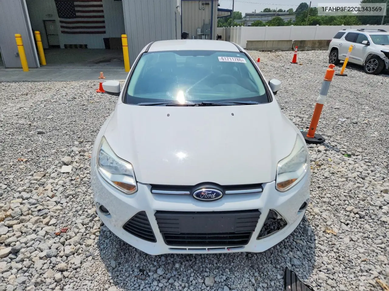 2012 Ford Focus Se VIN: 1FAHP3F22CL343569 Lot: 61711786