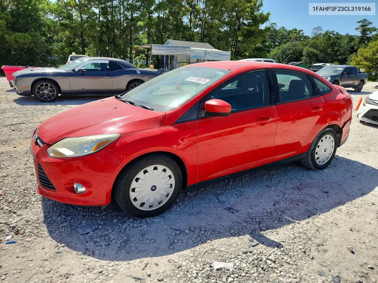 2012 Ford Focus Se VIN: 1FAHP3F23CL319166 Lot: 61718676