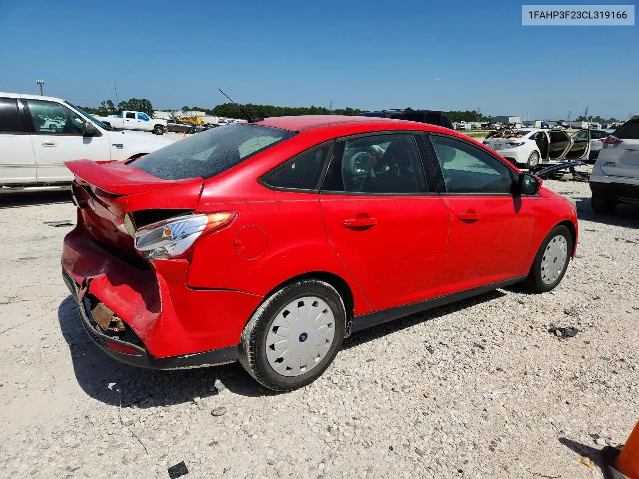 2012 Ford Focus Se VIN: 1FAHP3F23CL319166 Lot: 61718676