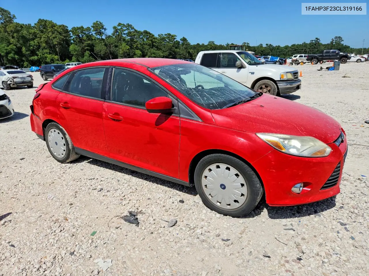 2012 Ford Focus Se VIN: 1FAHP3F23CL319166 Lot: 61718676