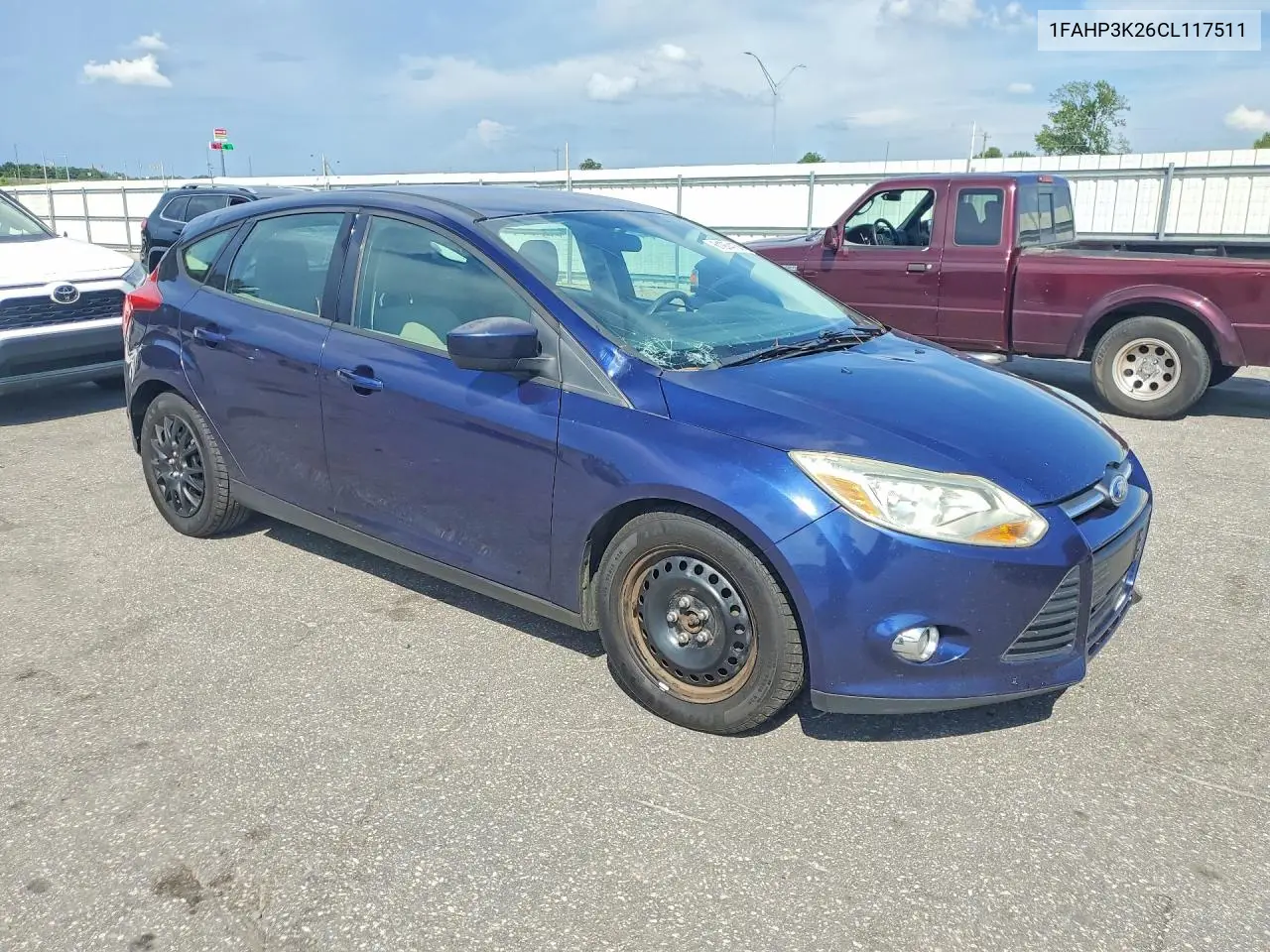 2012 Ford Focus Se VIN: 1FAHP3K26CL117511 Lot: 61974136
