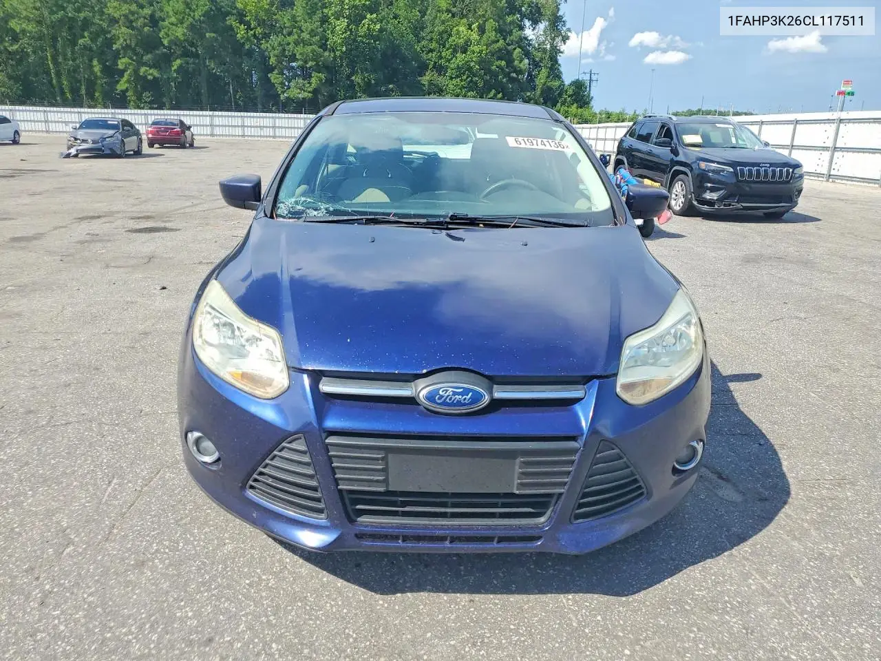 2012 Ford Focus Se VIN: 1FAHP3K26CL117511 Lot: 61974136