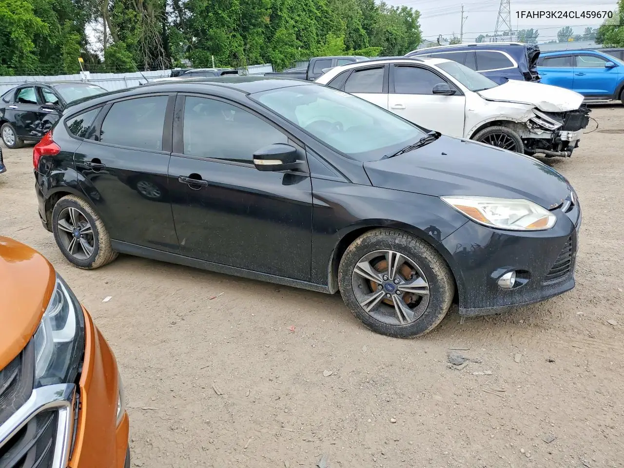 2012 Ford Focus Se VIN: 1FAHP3K24CL459670 Lot: 62051646