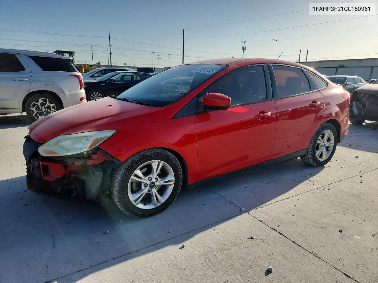 2012 Ford Focus Se VIN: 1FAHP3F21CL150961 Lot: 62061246