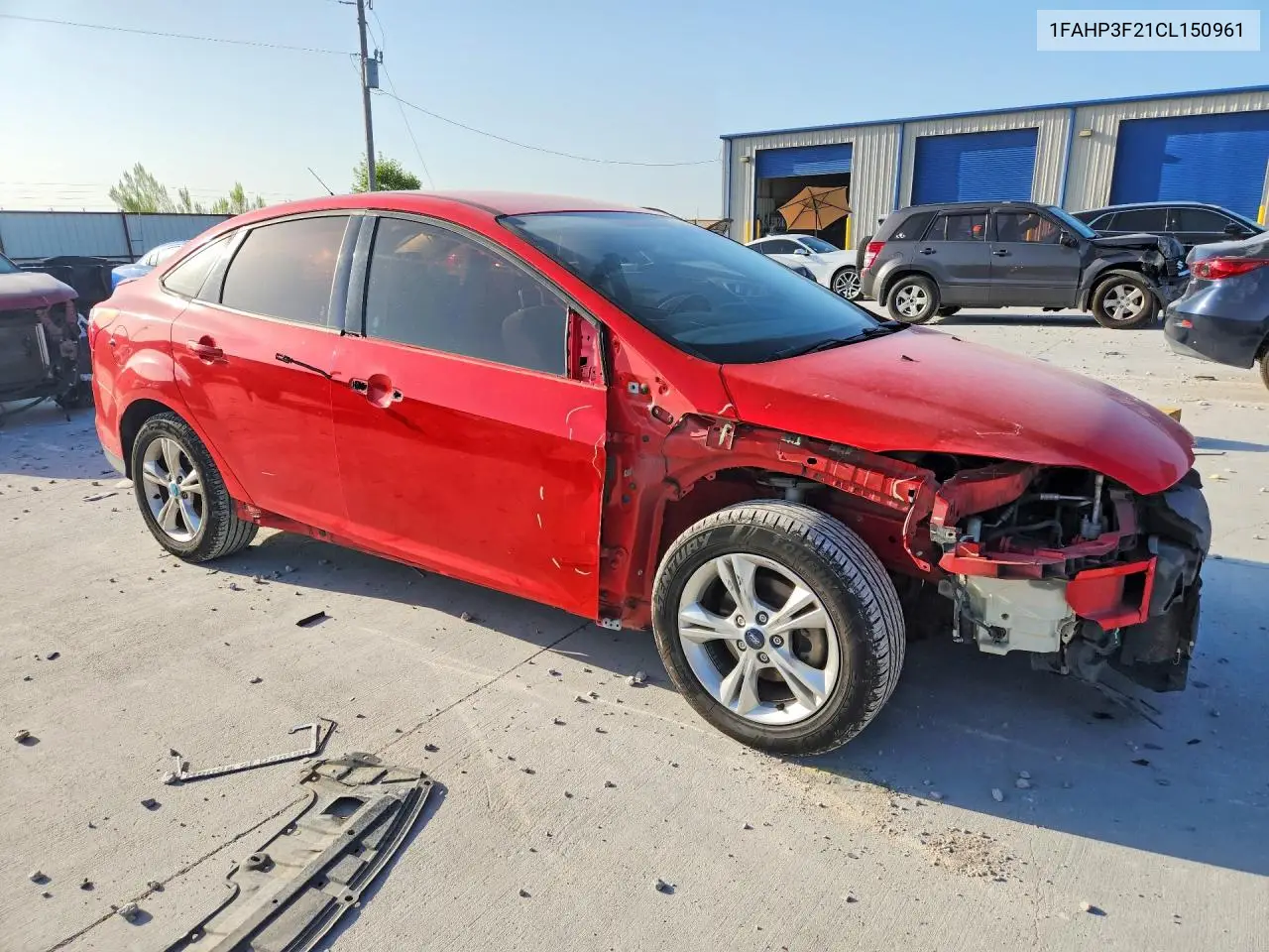 2012 Ford Focus Se VIN: 1FAHP3F21CL150961 Lot: 62061246