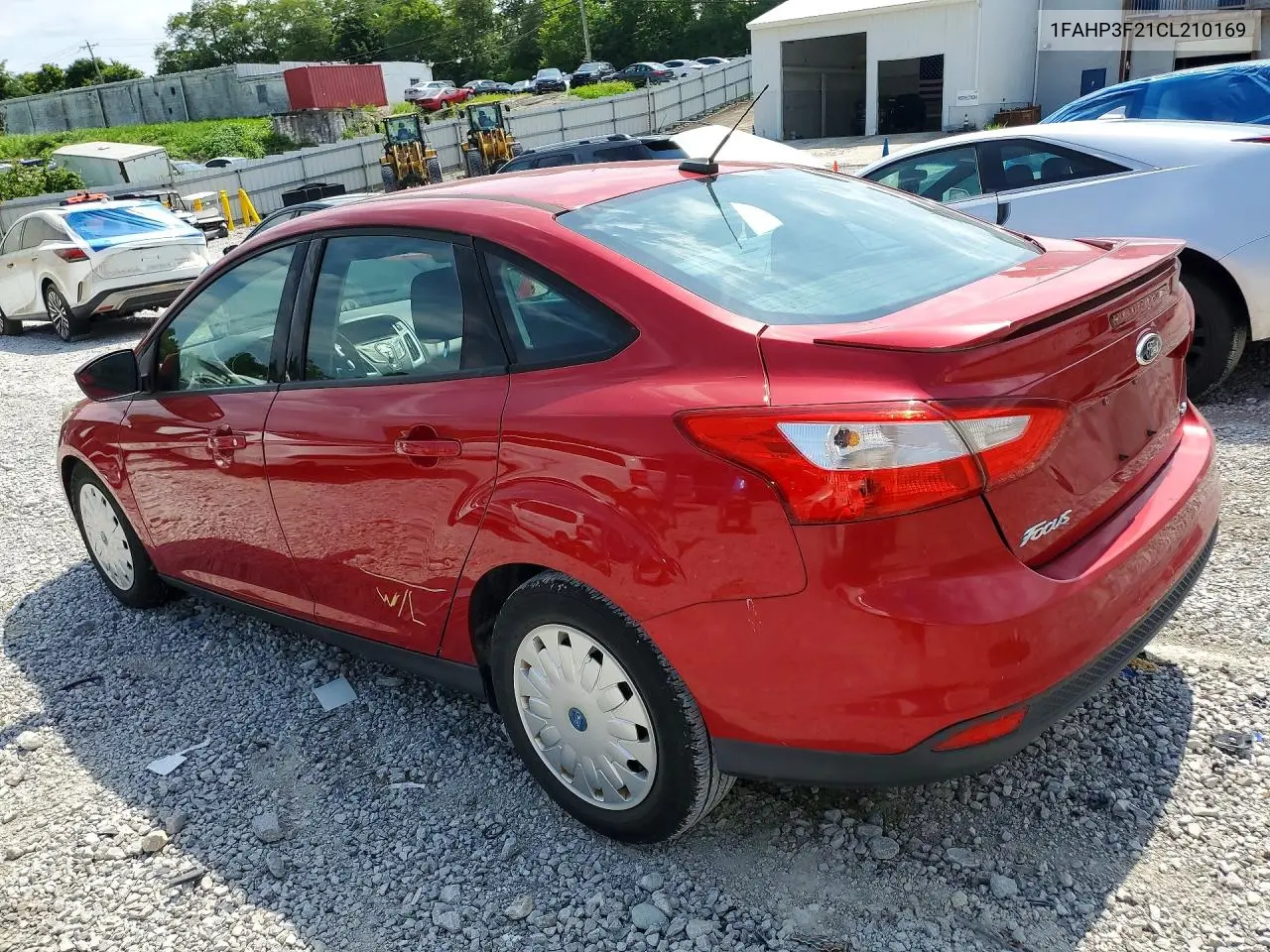 2012 Ford Focus Se VIN: 1FAHP3F21CL210169 Lot: 62137226