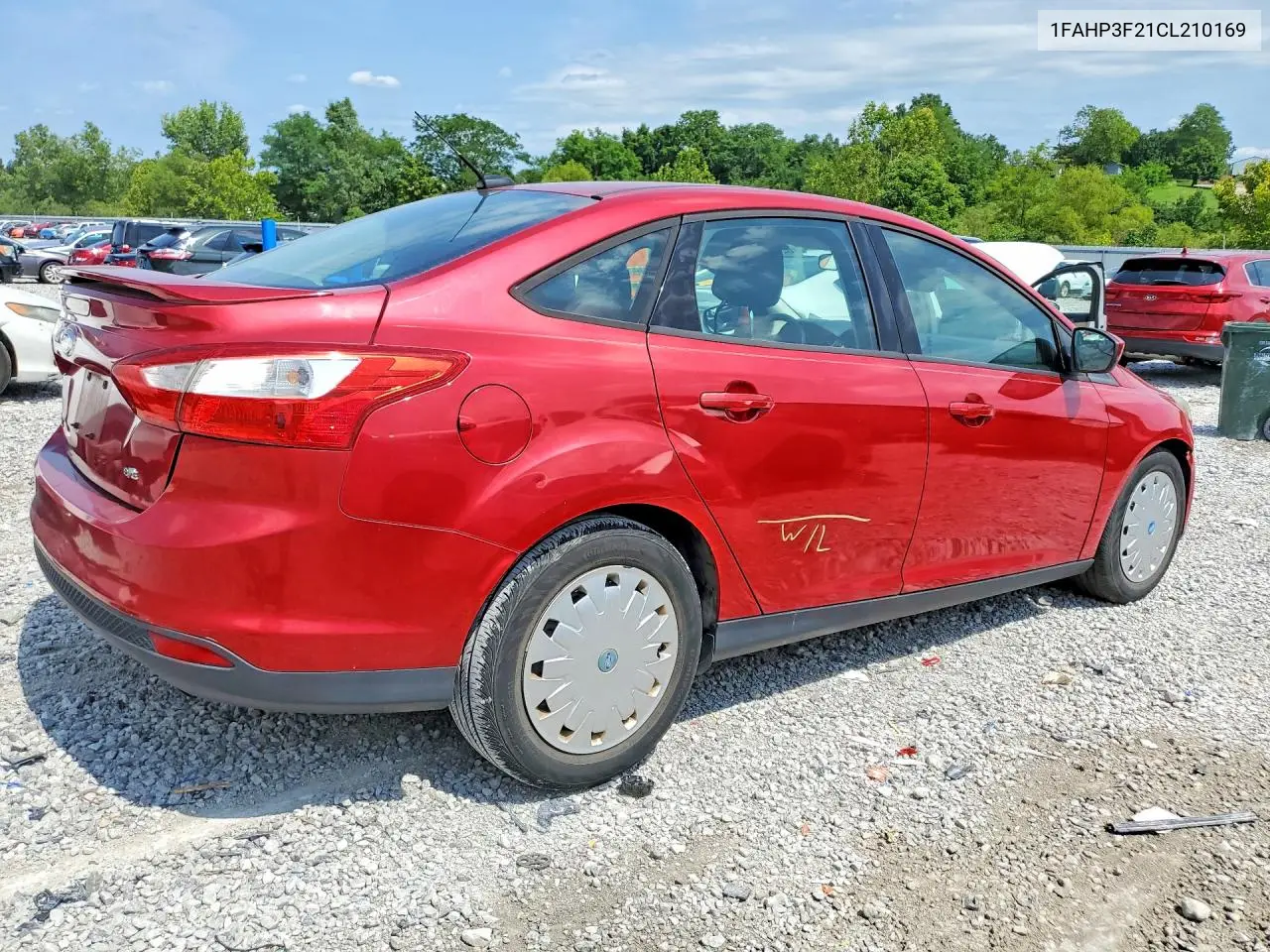 2012 Ford Focus Se VIN: 1FAHP3F21CL210169 Lot: 62137226