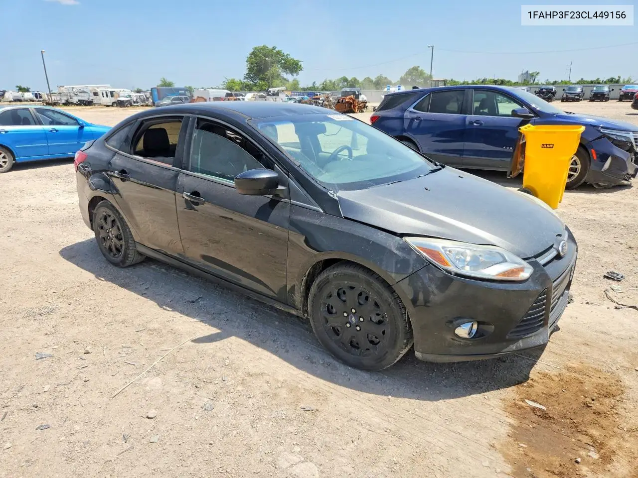 2012 Ford Focus Se VIN: 1FAHP3F23CL449156 Lot: 62213536