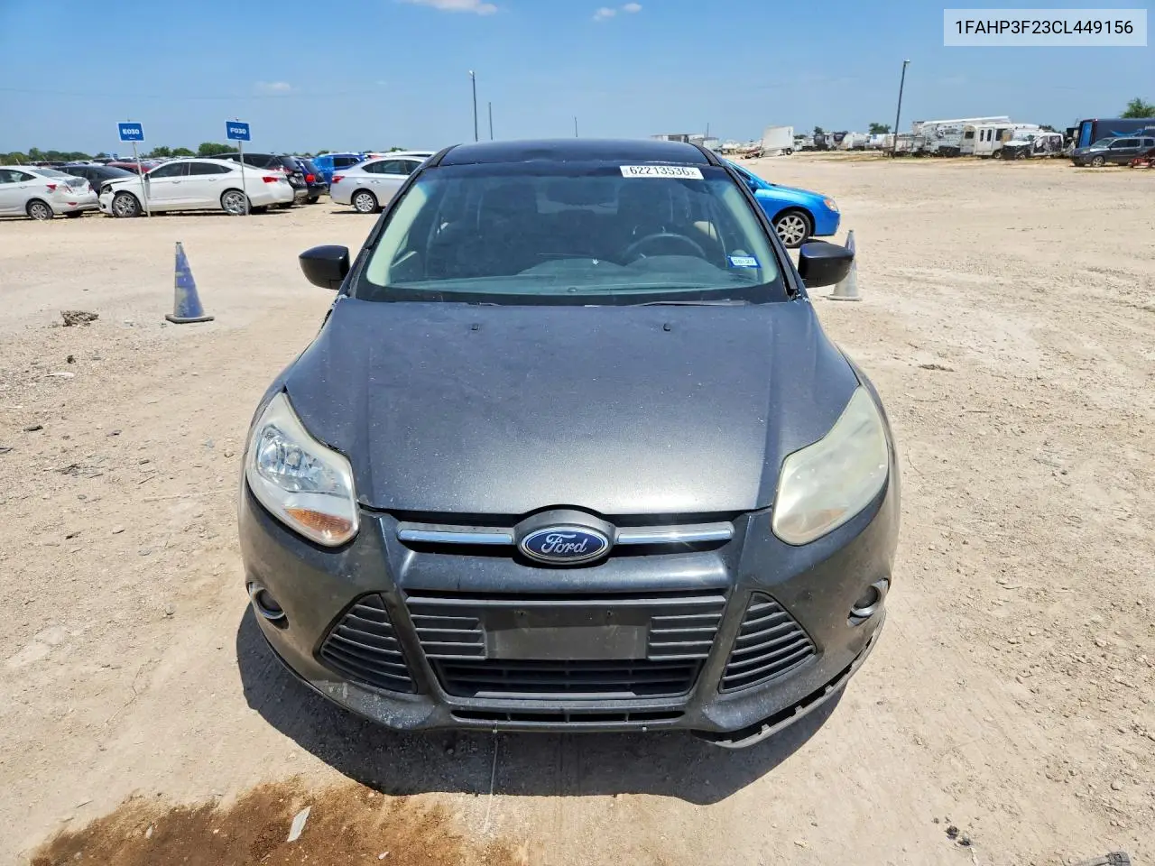 2012 Ford Focus Se VIN: 1FAHP3F23CL449156 Lot: 62213536