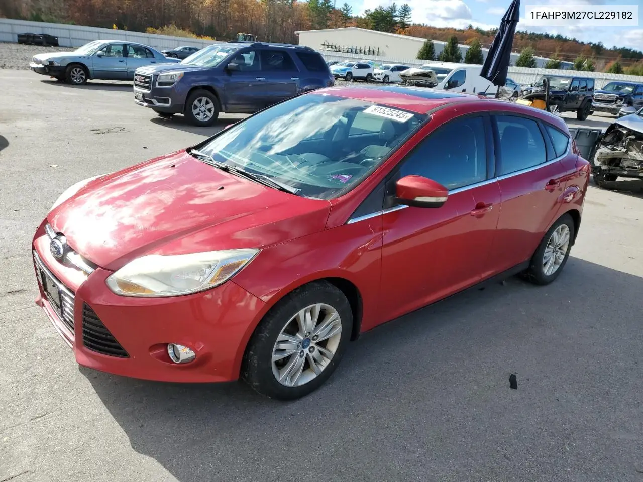 1FAHP3M27CL229182 2012 Ford Focus Sel