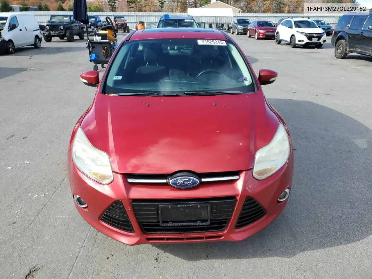 1FAHP3M27CL229182 2012 Ford Focus Sel