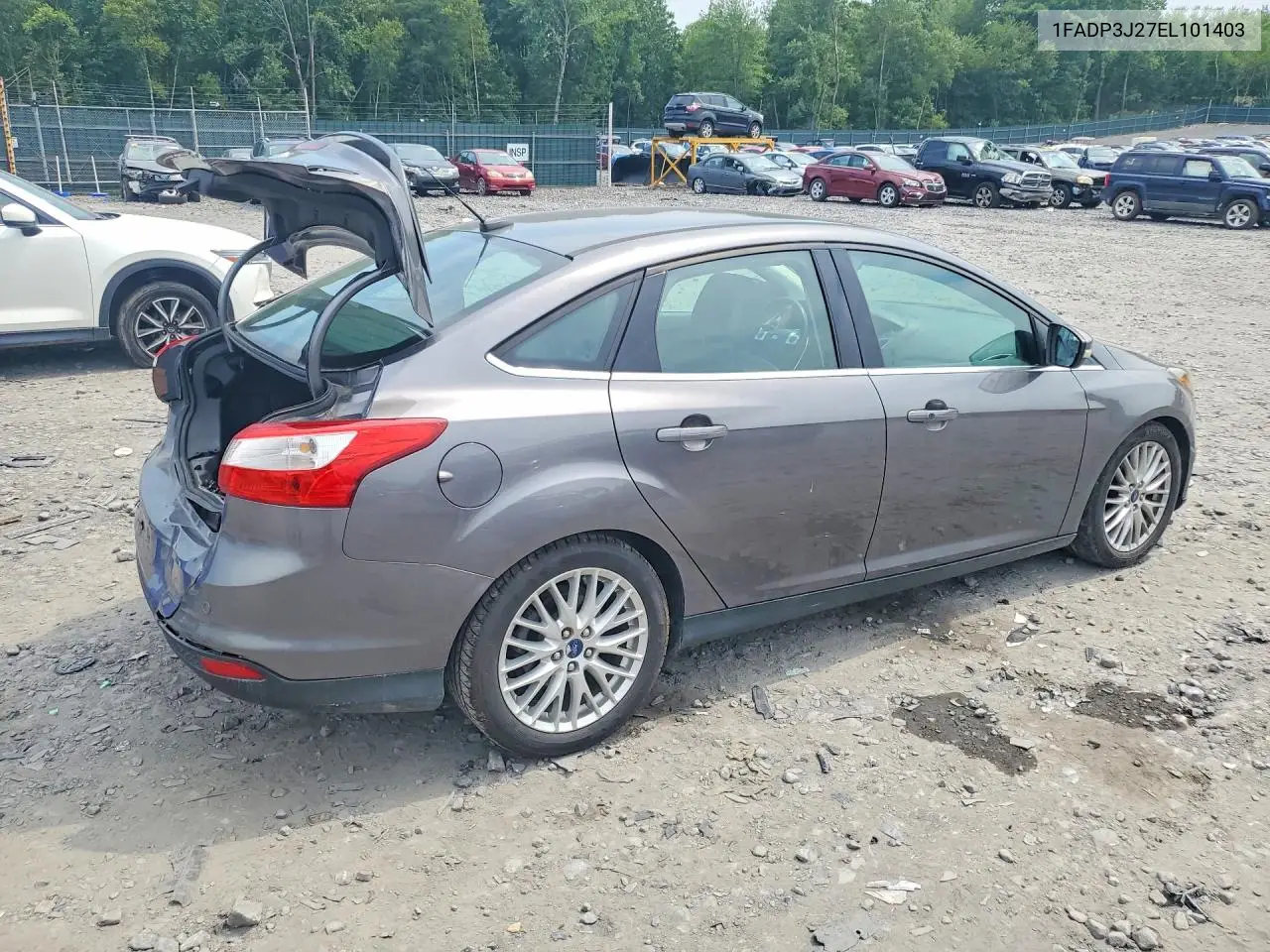 2014 Ford Focus Titanium VIN: 1FADP3J27EL101403 Lot: 61189796