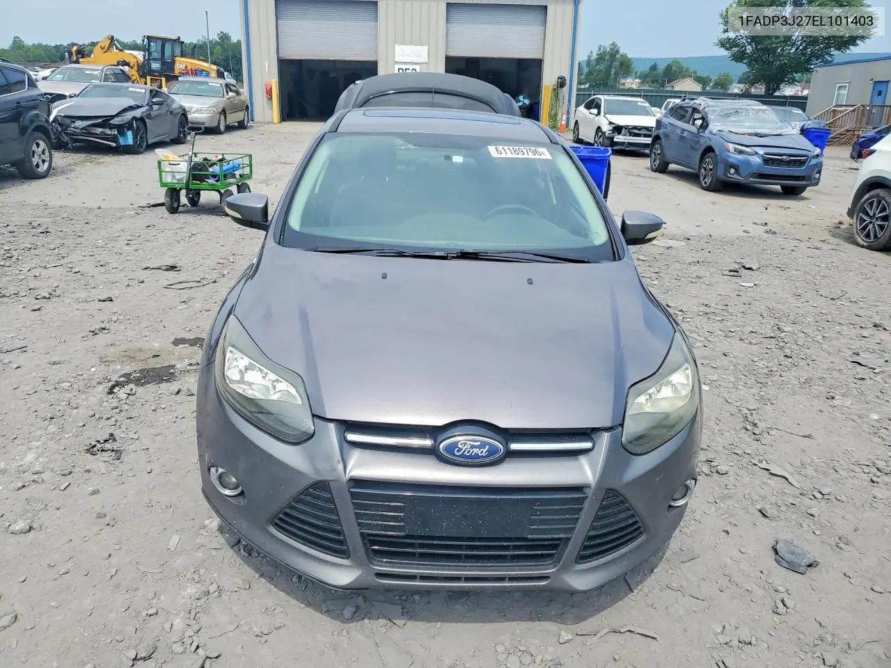 2014 Ford Focus Titanium VIN: 1FADP3J27EL101403 Lot: 61189796