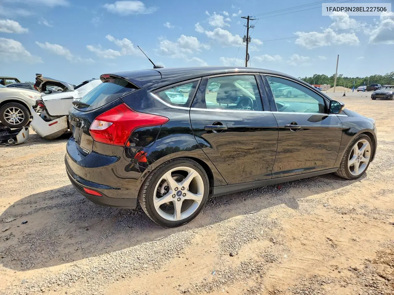 2014 Ford Focus Titanium VIN: 1FADP3N28EL227506 Lot: 61309916