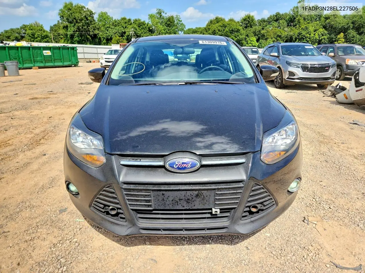 2014 Ford Focus Titanium VIN: 1FADP3N28EL227506 Lot: 61309916