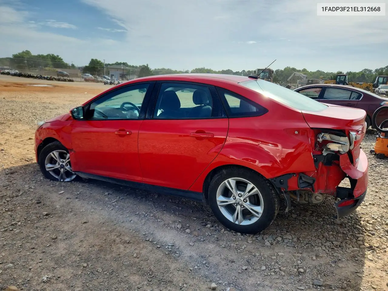 2014 Ford Focus Se VIN: 1FADP3F21EL312668 Lot: 61810916