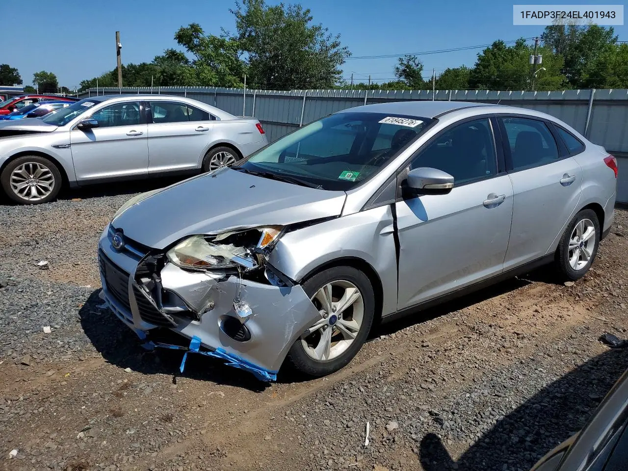 2014 Ford Focus Se VIN: 1FADP3F24EL401943 Lot: 61845276