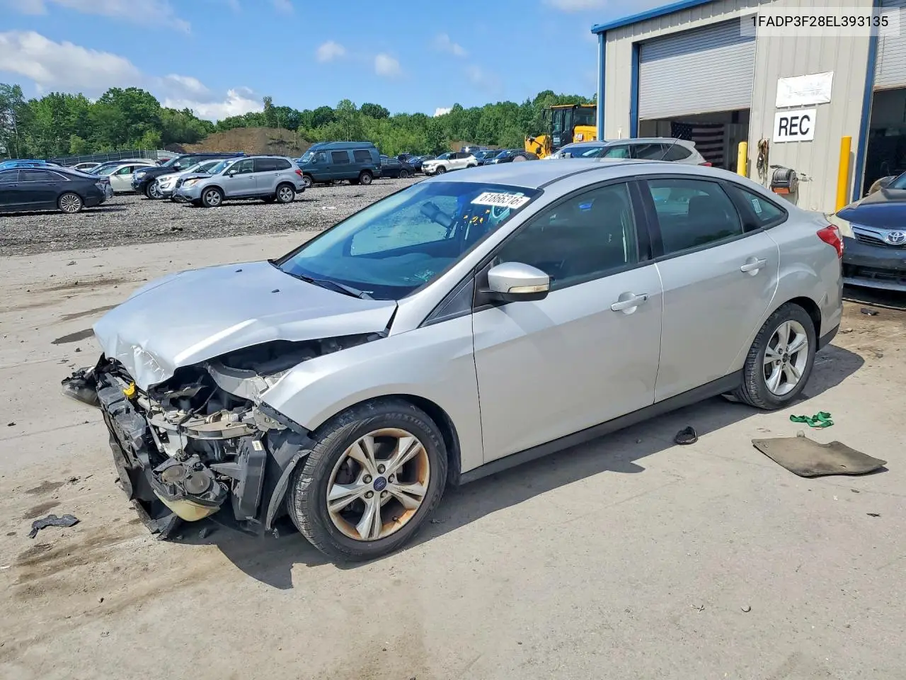2014 Ford Focus Se VIN: 1FADP3F28EL393135 Lot: 61866316