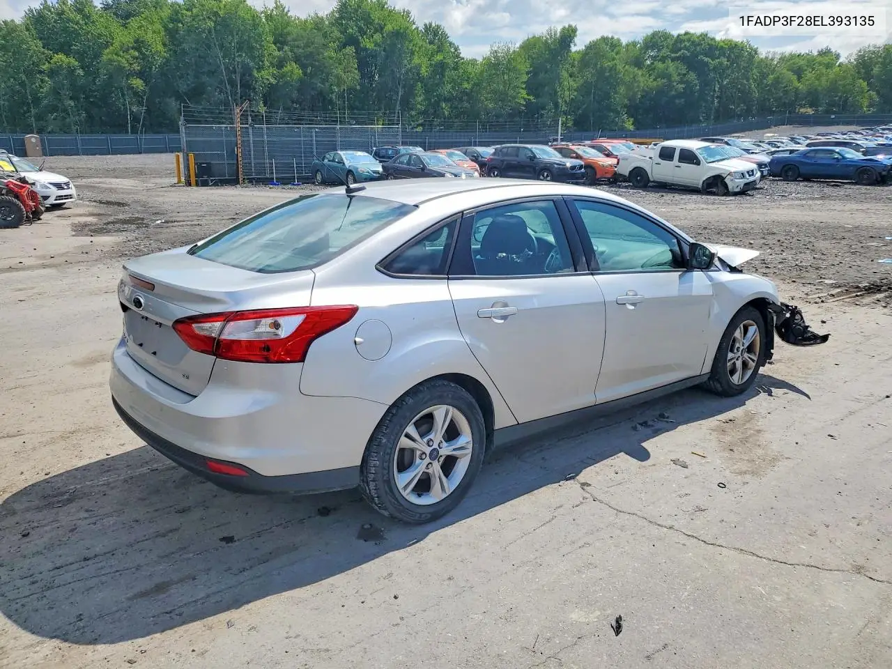 2014 Ford Focus Se VIN: 1FADP3F28EL393135 Lot: 61866316
