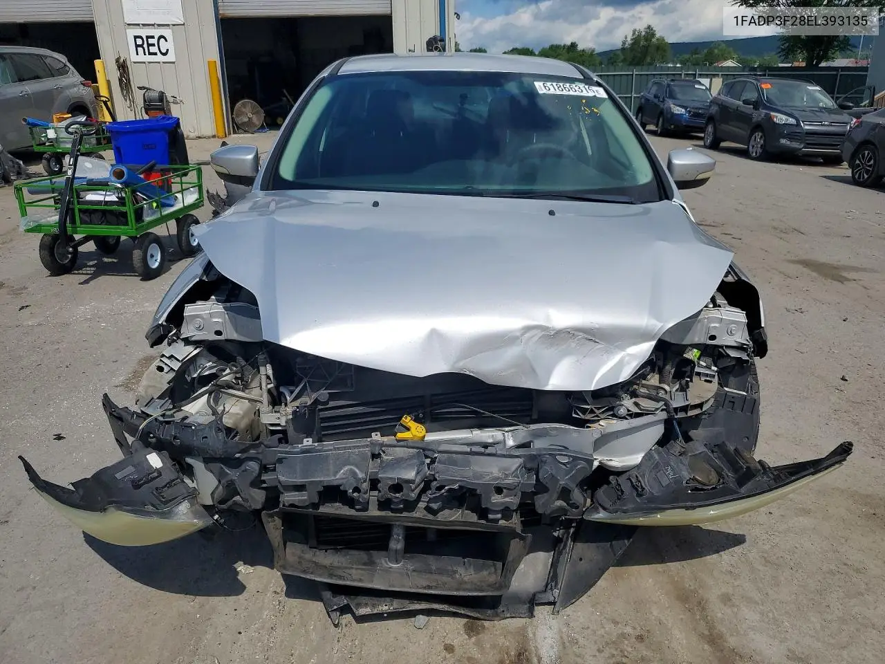 2014 Ford Focus Se VIN: 1FADP3F28EL393135 Lot: 61866316