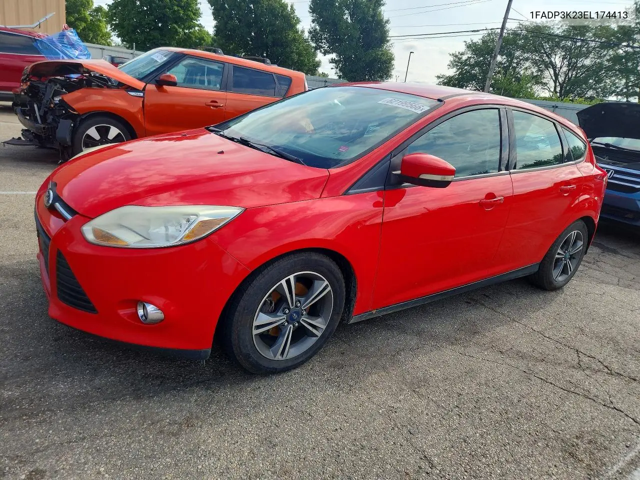 2014 Ford Focus Se VIN: 1FADP3K23EL174413 Lot: 62199566