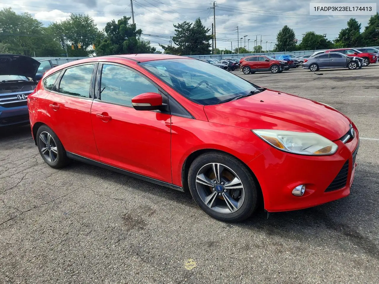 2014 Ford Focus Se VIN: 1FADP3K23EL174413 Lot: 62199566