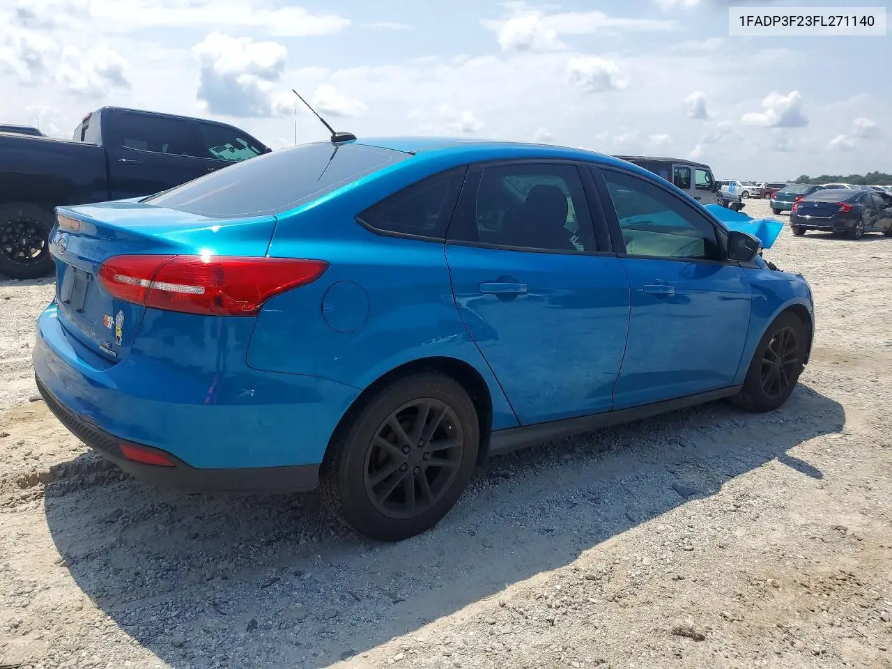2015 Ford Focus Se VIN: 1FADP3F23FL271140 Lot: 59226606