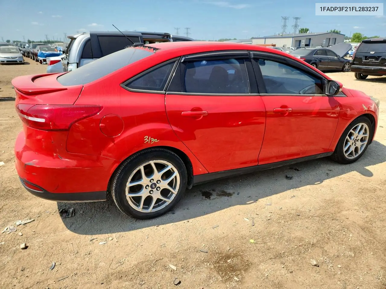 2015 Ford Focus Se VIN: 1FADP3F21FL283237 Lot: 60202136