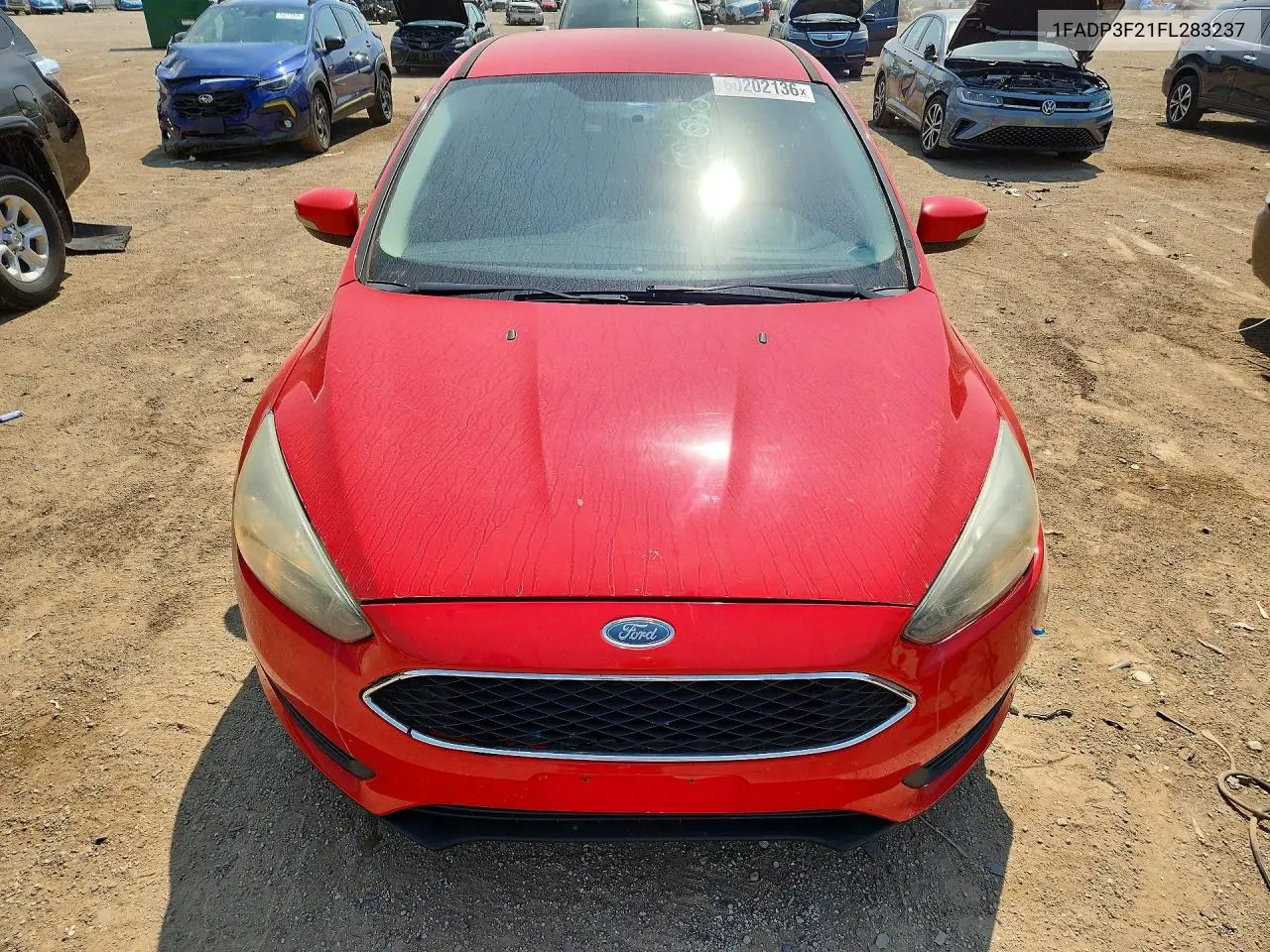 2015 Ford Focus Se VIN: 1FADP3F21FL283237 Lot: 60202136