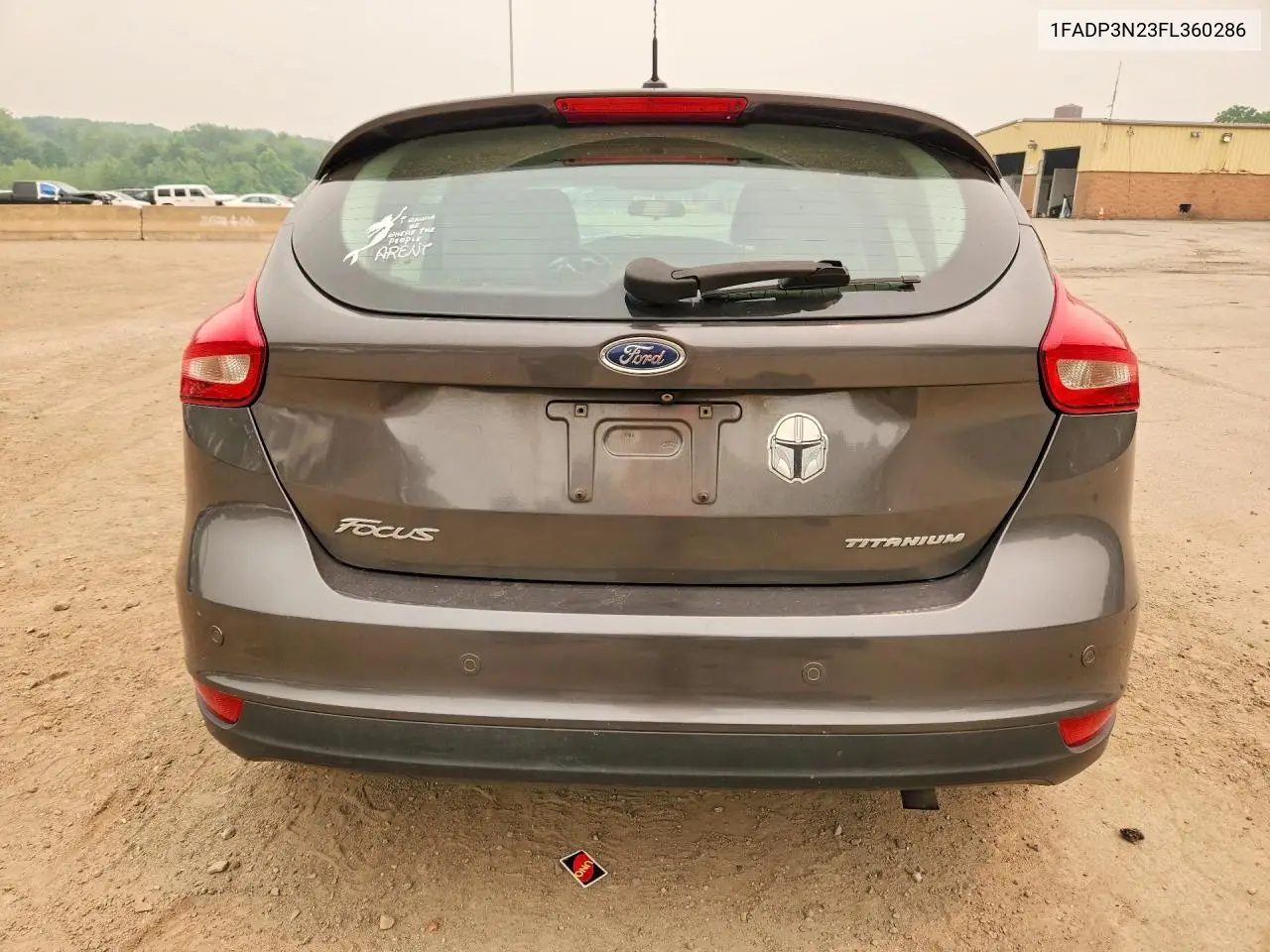 2015 Ford Focus Titanium VIN: 1FADP3N23FL360286 Lot: 61133676