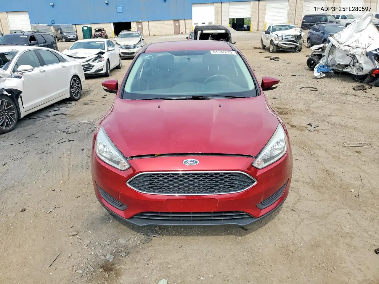 2015 Ford Focus Se VIN: 1FADP3F25FL280597 Lot: 61737616