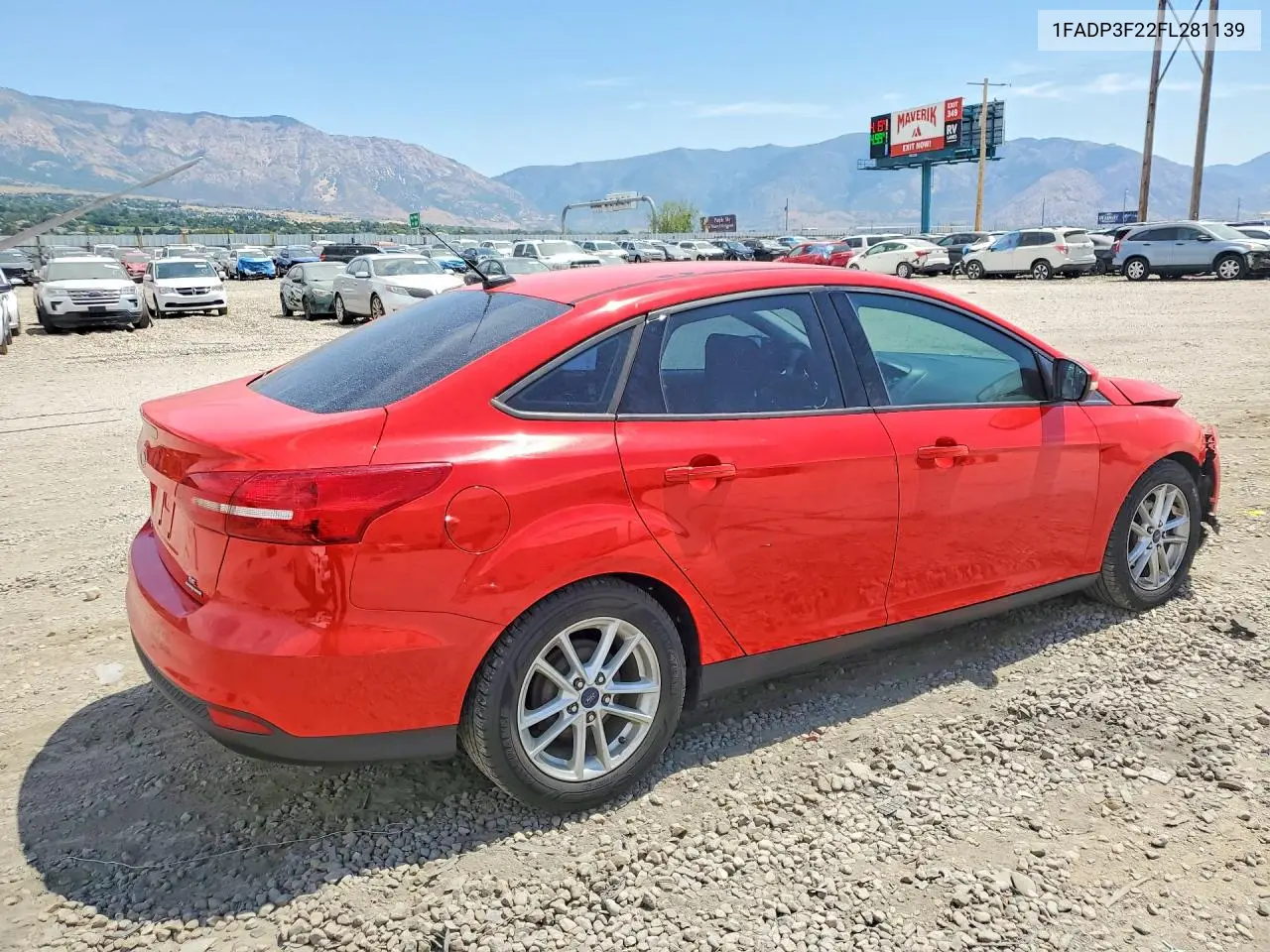 2015 Ford Focus Se VIN: 1FADP3F22FL281139 Lot: 61939776